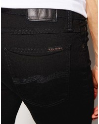 Мужские черные зауженные джинсы от Nudie Jeans