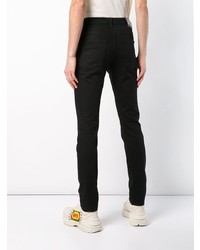 Мужские черные зауженные джинсы от Gucci