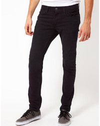 Мужские черные зауженные джинсы от Jack & Jones