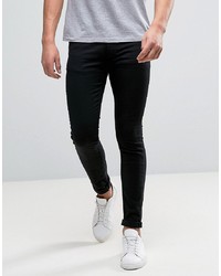Мужские черные зауженные джинсы от KIOMI