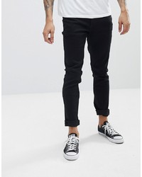 Мужские черные зауженные джинсы от Le Breve