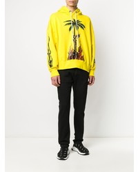 Мужские черные зауженные джинсы от Palm Angels