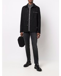 Мужские черные зауженные джинсы от Closed