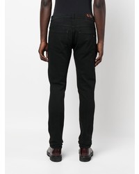 Мужские черные зауженные джинсы от Dondup