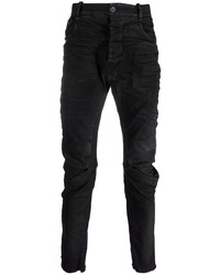 Мужские черные зауженные джинсы от Masnada