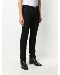Мужские черные зауженные джинсы от Versace