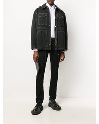 Мужские черные зауженные джинсы от Les Hommes