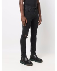 Мужские черные зауженные джинсы от MSGM