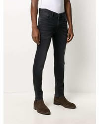 Мужские черные зауженные джинсы от Pt01