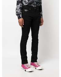 Мужские черные зауженные джинсы от VERSACE JEANS COUTURE