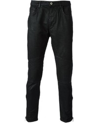 Мужские черные зауженные джинсы от Moschino
