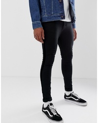 Мужские черные зауженные джинсы от New Look