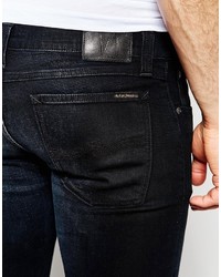 Мужские черные зауженные джинсы от Nudie Jeans