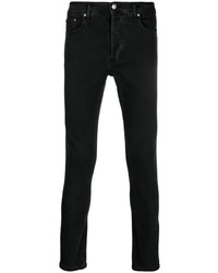 Мужские черные зауженные джинсы от Prevu