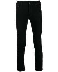 Мужские черные зауженные джинсы от PT TORINO