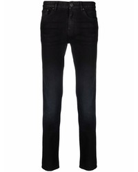 Мужские черные зауженные джинсы от Pt01
