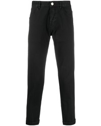 Мужские черные зауженные джинсы от Pt05