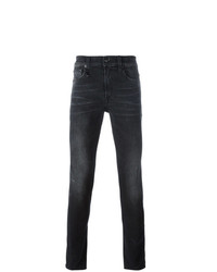 Мужские черные зауженные джинсы от R13