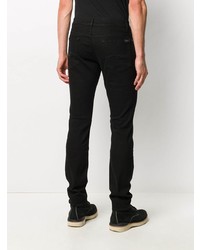 Мужские черные зауженные джинсы от 7 For All Mankind