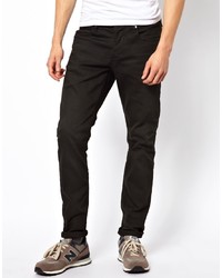 Мужские черные зауженные джинсы от Selected
