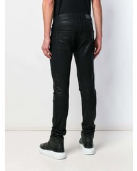 Мужские черные зауженные джинсы от Balmain