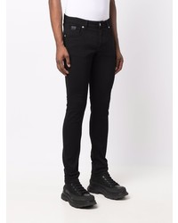 Мужские черные зауженные джинсы от John Richmond