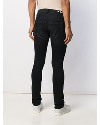 Мужские черные зауженные джинсы от Dondup