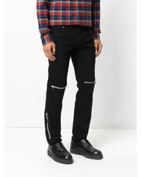 Мужские черные зауженные джинсы от Givenchy