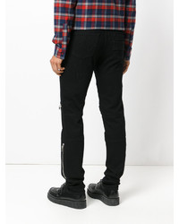 Мужские черные зауженные джинсы от Givenchy