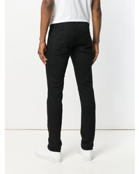 Мужские черные зауженные джинсы от Versace Jeans