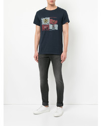 Мужские черные зауженные джинсы от Kent & Curwen