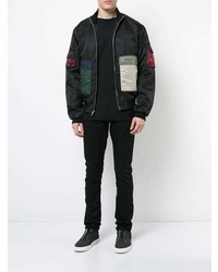 Мужские черные зауженные джинсы от John Elliott