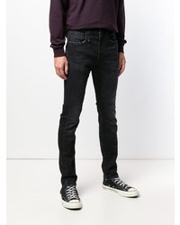 Мужские черные зауженные джинсы от R13