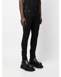 Мужские черные зауженные джинсы от Rick Owens