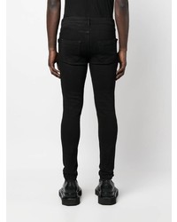 Мужские черные зауженные джинсы от Rick Owens