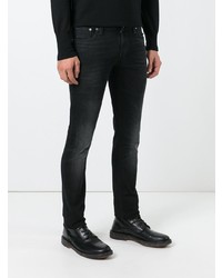 Мужские черные зауженные джинсы от Nudie Jeans Co