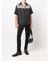 Мужские черные зауженные джинсы от Saint Laurent