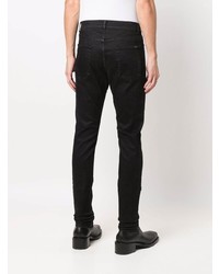 Мужские черные зауженные джинсы от Saint Laurent