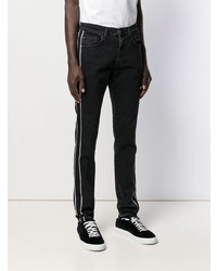 Мужские черные зауженные джинсы от Cavalli Class