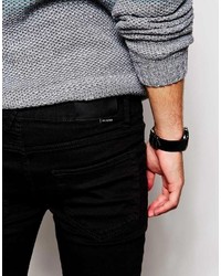 Мужские черные зауженные джинсы от Religion