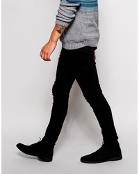 Мужские черные зауженные джинсы от Religion