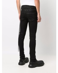 Мужские черные зауженные джинсы от Rick Owens DRKSHDW