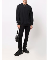 Мужские черные зауженные джинсы от Thom Krom