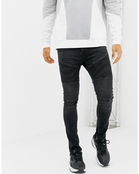 Мужские черные зауженные джинсы от Voi Jeans