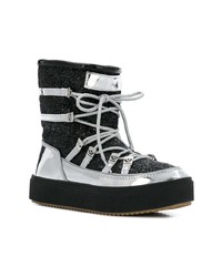 Женские черные зимние ботинки от Chiara Ferragni