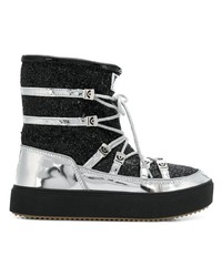 Женские черные зимние ботинки от Chiara Ferragni