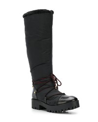 Женские черные зимние ботинки от Emporio Armani