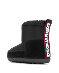 Женские черные зимние ботинки от Dsquared2