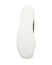 Женские черные кеды из плотной ткани от Keddo