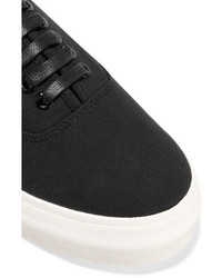 Женские черные кеды из плотной ткани от Eytys